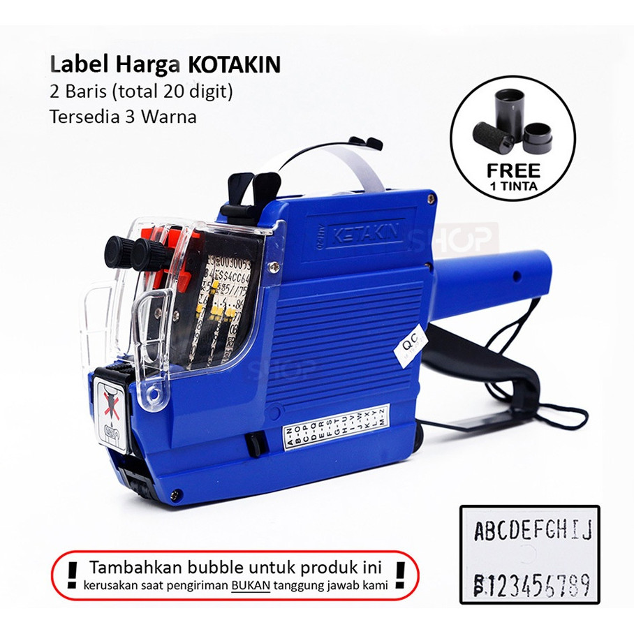 

CORNEL STORE Alat Label Harga Stiker Price Labeller Penempel Harga Barang Plastik Snack 1 2 Baris
