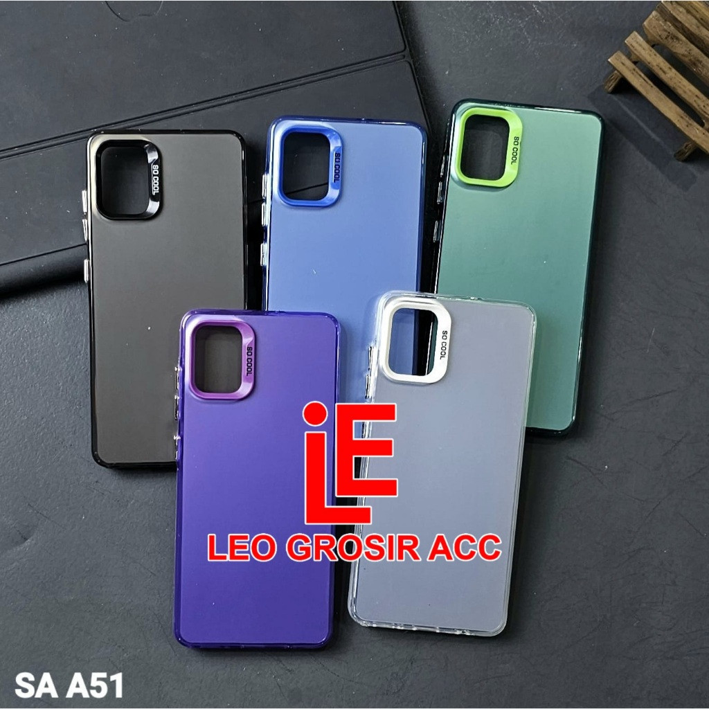 (COD) SAMSUNG A51  CASE SOCOOL CASING IMD HYBRID PLATE HOLOGRAM SAMSUNG A51