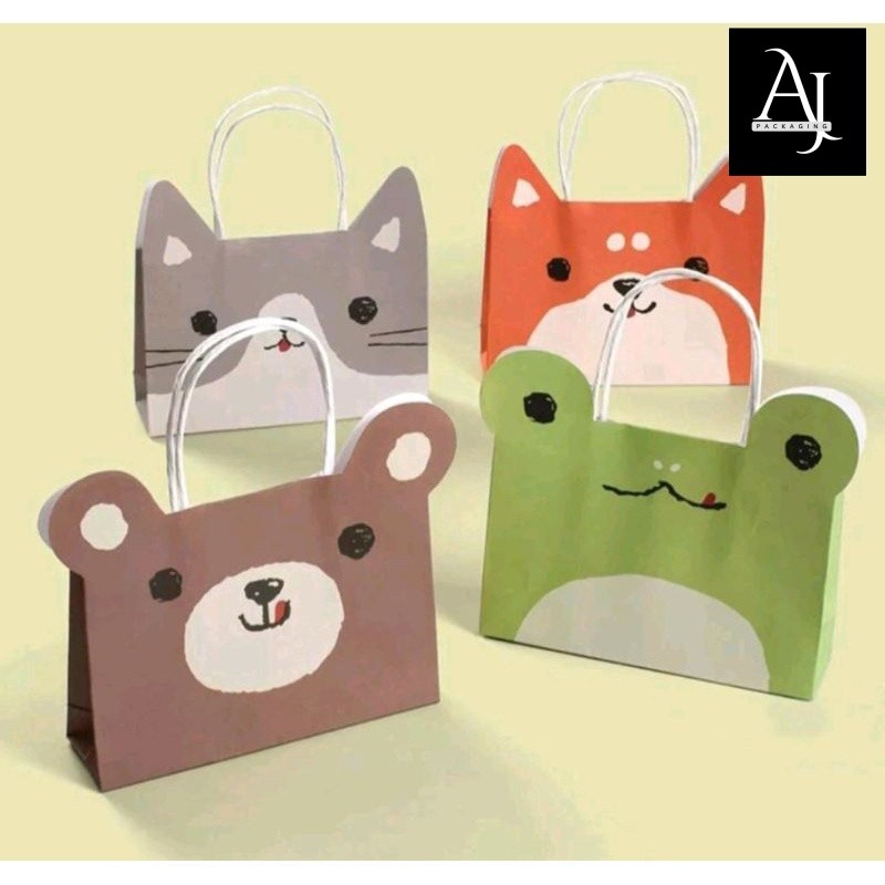 

Paperbag karakter Goodiebag ultah Tas kado Goodiebag hamper karakter ultah anak