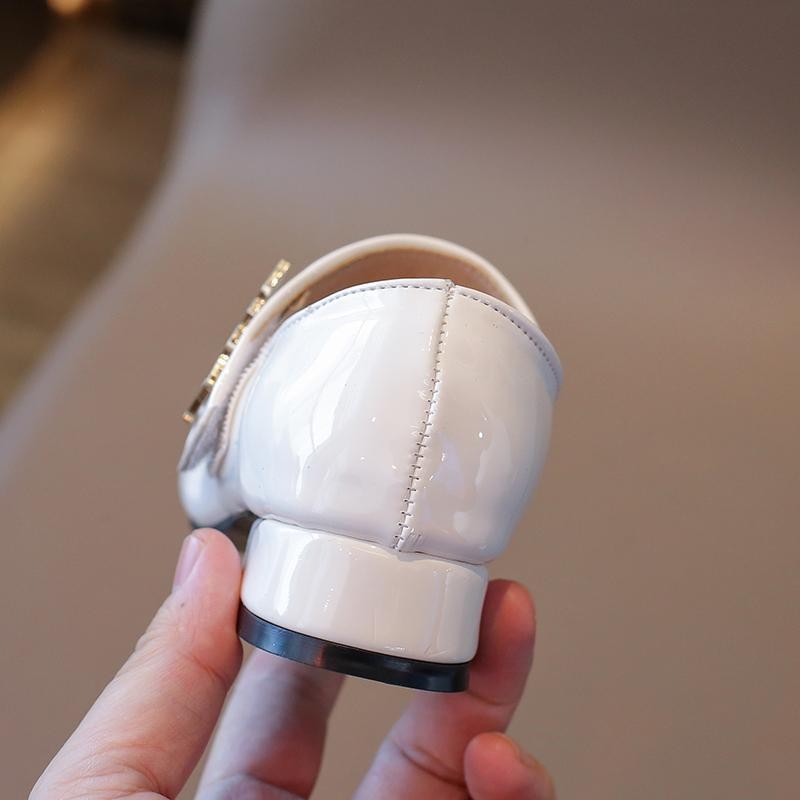 RB (LOLI-JKT) SP- V9905 V9906 SEPATU PESTA ANAK GLOSSY HEELS 2.5cm Perekat TALI TEBAL TALI KECIL