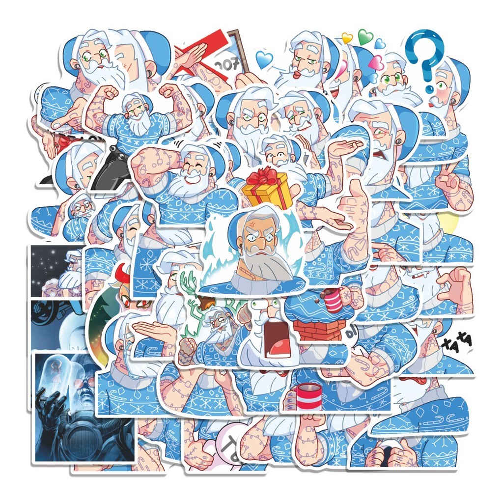

COD 50 Pcs Stiker MR.FROST Lucu Anti Air Untuk Dekorasi Notebook Sepeda Skateboard Handphone