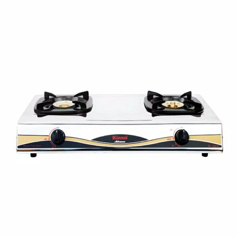 Kompor Gas Rinnai 2 Tungku Ri 522A pake api lilin