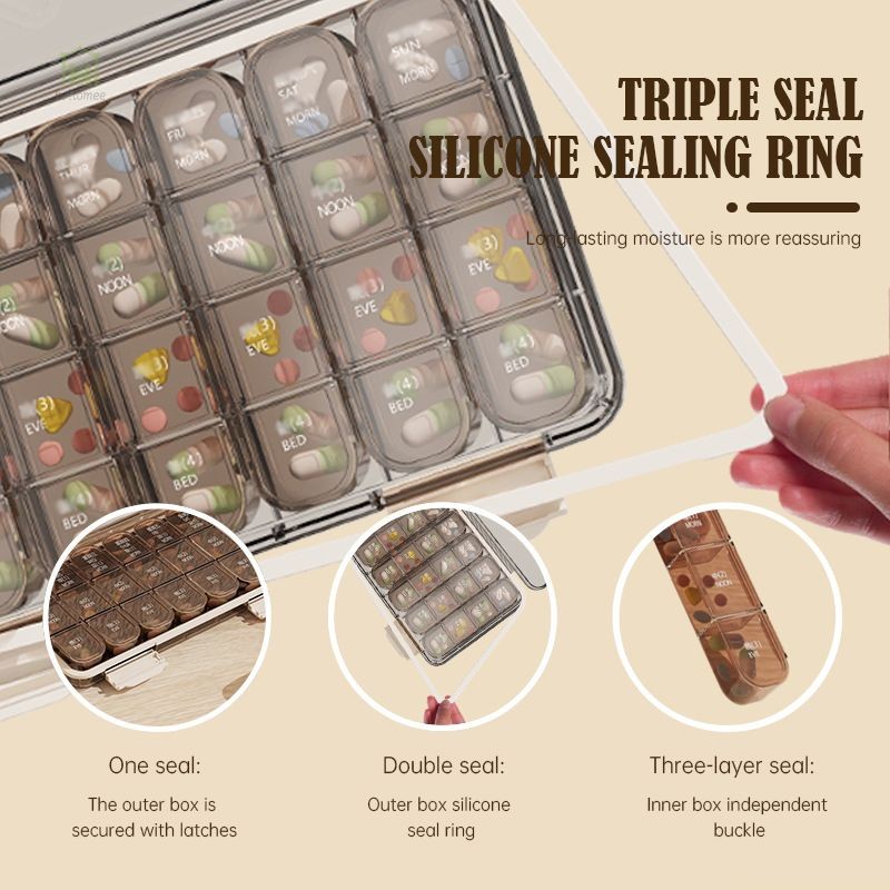 Kotak Obat Tersegel Kotak Subkemas Obat Tahan Lembab Kotak Obat Kapasitas Besar hottome