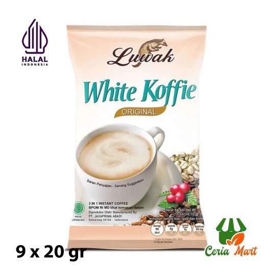 

Luwak White Koffie Original Coffee 9 x 20 gr Kopi Instan