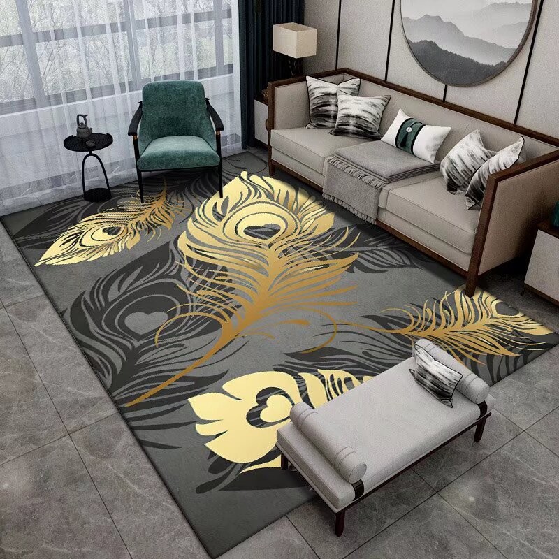 Karpet anti kotoranKarpet ruang tamu, Keset lantai ruang tamu motif bulu,keset ruang tamu ukuran