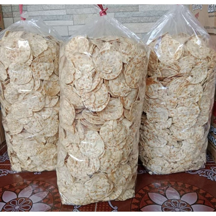 

Keripik Tempe sagu kemasan ball ISI 2 kg