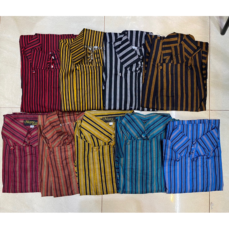 Baju surjan lurik katun anak