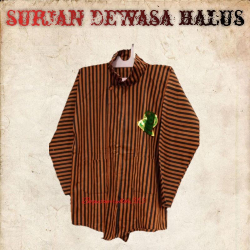 Surjan lurik halus // baju lurik bahan premis // lurik alusan // baju adat ja // baju ja pria Lurik