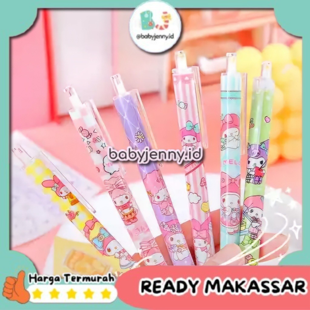 

[Babyjenny.id] J374 Pen Gel Pena Mekanik Motif Cartoon Melody / Pulpen Pelajar Dan Kantor Pena Lucu Motif Melody Imut