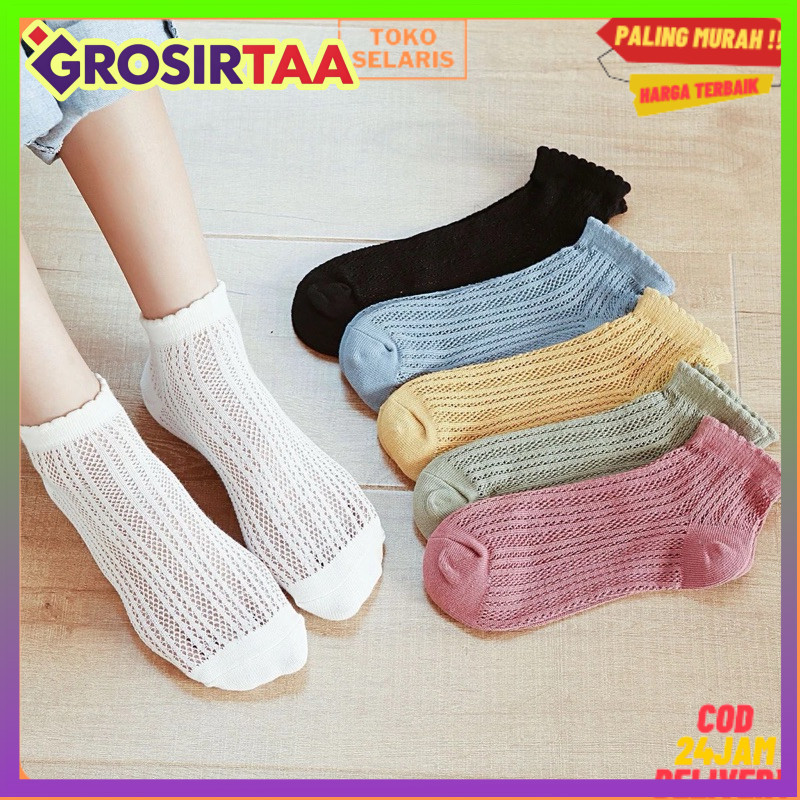 COD Makassar Kaos Kaki Polos / Kaos Kaki Pendek Fashion Wanita / Kaos Kaki Pendek Semata kaki / Kaos