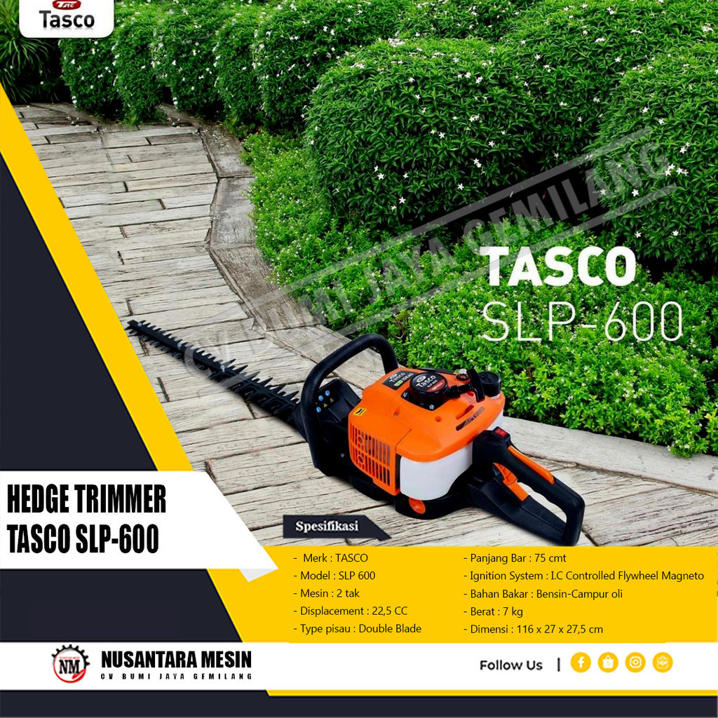 HEDGE TRIMMER TASCO SLP 600
