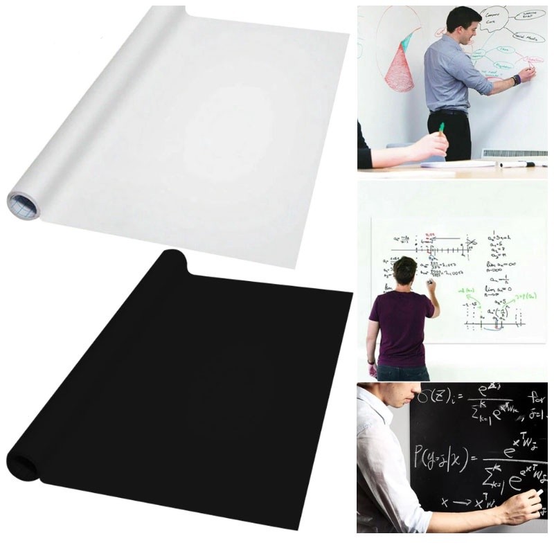 

Promo 45x200cm Stiker Papan Tulis Tempel Dinding | Stiker Whiteboard Dan Blackboard | Wallpaper Papan Tulis | Stiker Dinding Papan Tulis Whiteboard Blackboard Flexible | Sticker Papan Tulis Hitam Putih & Hijau dS-84