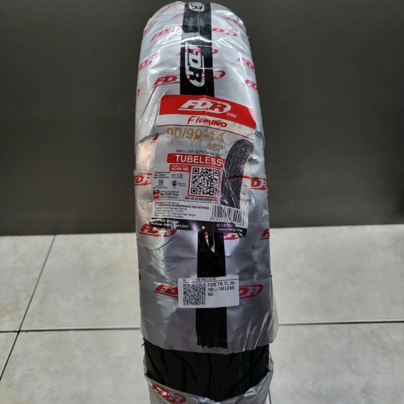 Ban Tubless Motor Matic FDR Ban Luar 90/90-14 Tubeless FDR