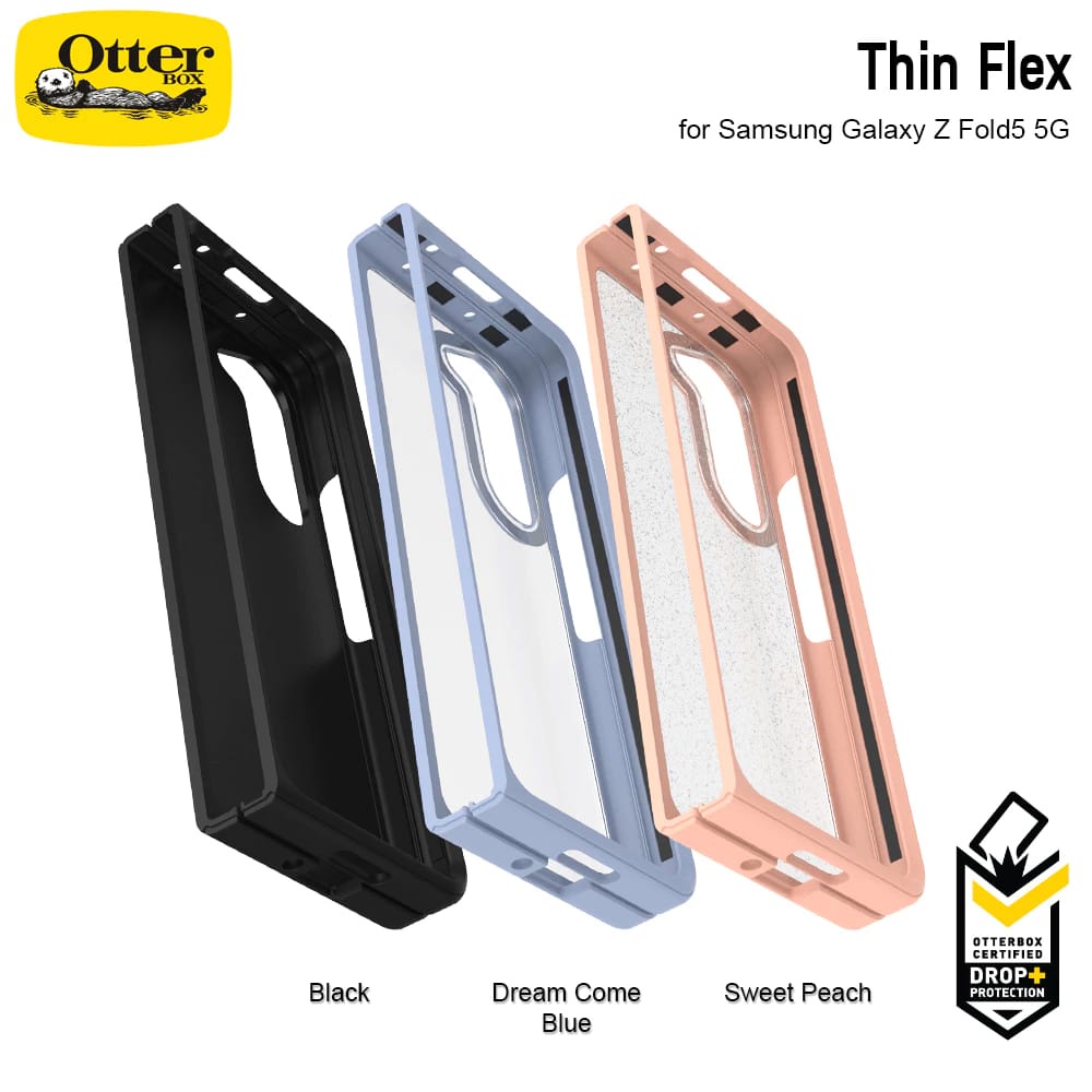 OtterBox Thin Flex Hard Case Samsung Galaxy Z Fold 5 Fold5 5G Full Armor Back Front Protection Matte