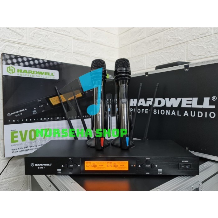 Mic Wireless Hardwell EVO 7 EVO-7 EVO7 Dual Mic Handle