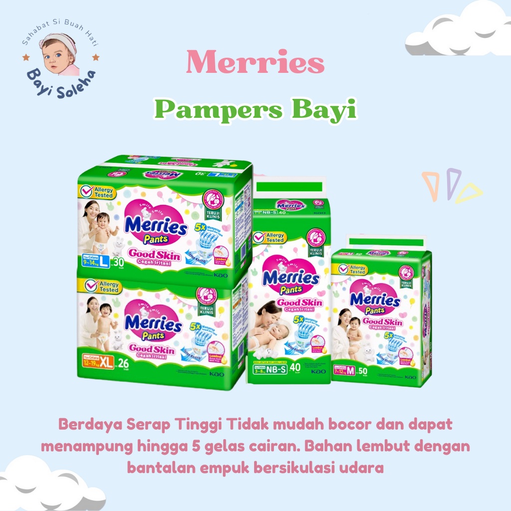 [BS] Merries Pampers Bayi / Pampers Merries Diaper PANTS Good /Pampers