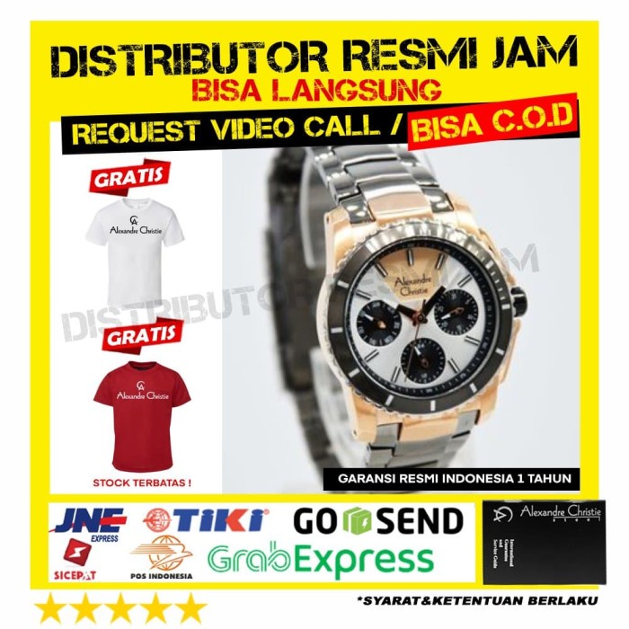ALEXANDRE CHRISTIE WANITA AC6455BF AC6455 6455BF GARANSI RESMI
