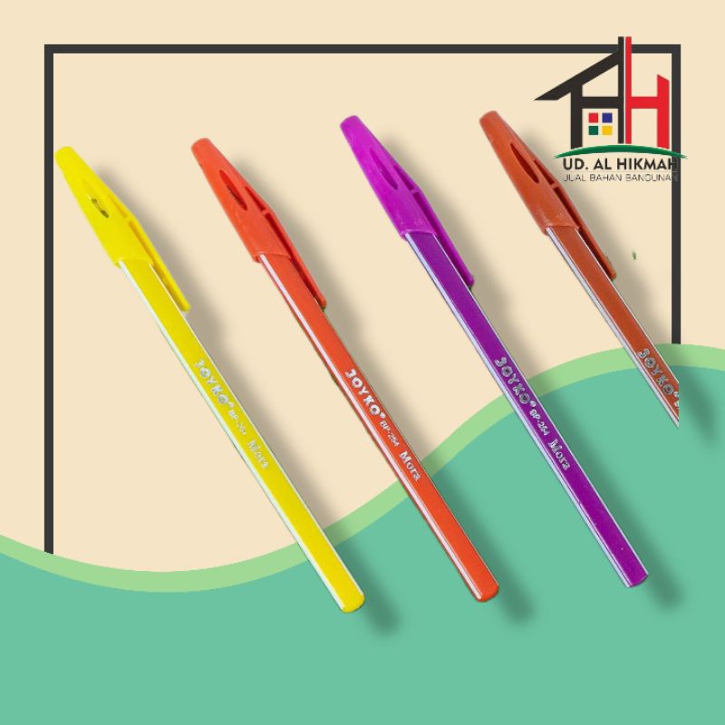 

Ball Pen Pulpen Pena Joyko BP-254 Mora 0.7 mm HARGA PER PCS
