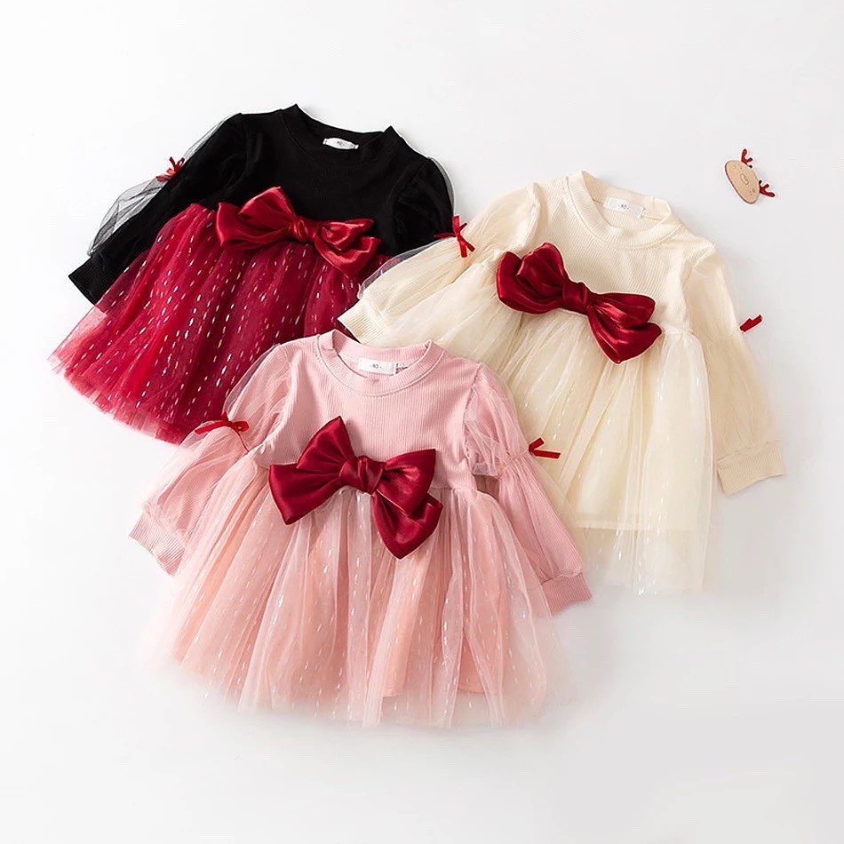 Dress Pesta Arrabela | Dress Bayi Perempuan | Baju Anak Perempuan | Baju Bayi 6 Bulan - 3 Tahun