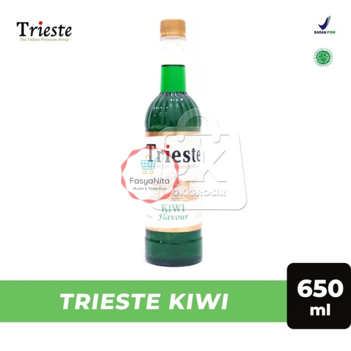 

Kiwi Syrup Trieste / Sirup Trieste Kiwi (Botol 650ml) - FasyAnita Mart Denpasar