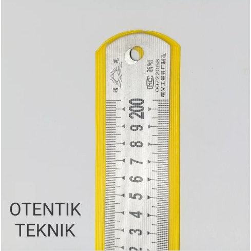 

RB Penggaris Besi Panjang 200 CM - 2000 MM - 2 Meter - Steel Ruler 80 Inchi 200CM
