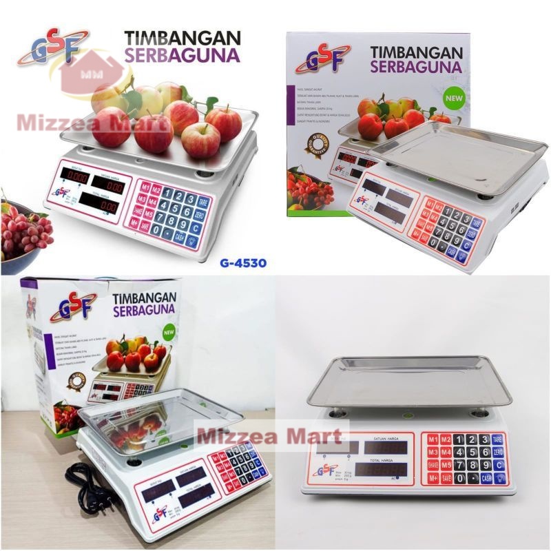MizzeaMart Timbangan Buah Digital GSF 4530 / timbangan digital GSE / Timbangan buah laundry digital 