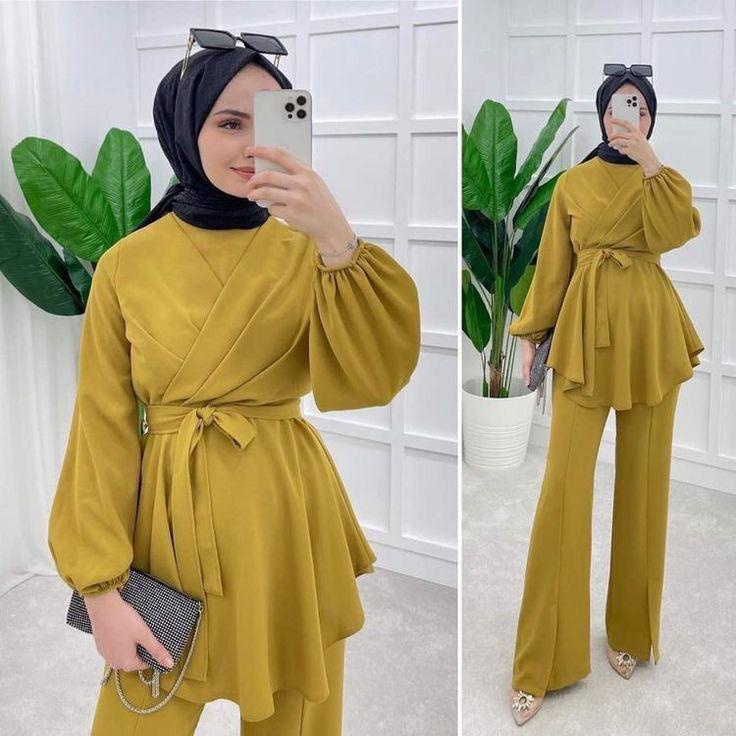 SF - Setelan Wanita One Set Efina Lengan Panjang Polos