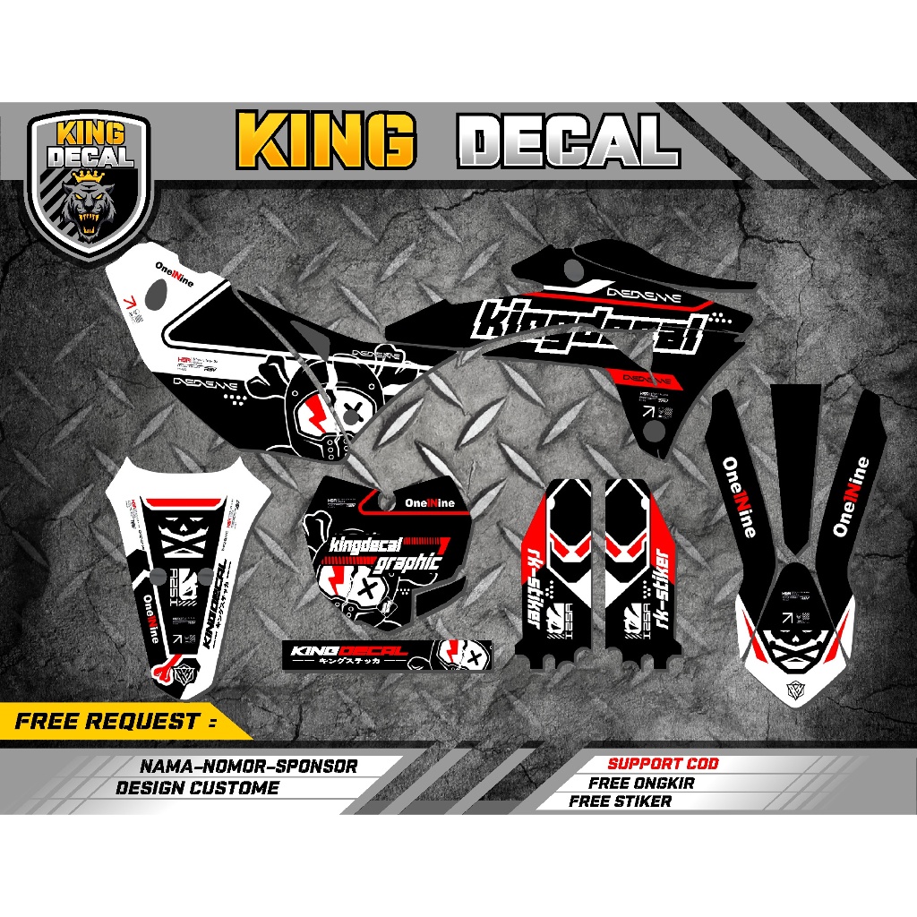 DECAL STICKER KLX GORDON FULL BODY / DECAL GORDON / DECAL STIKER VARIASI KLX GORDON / STICKER KLX ST