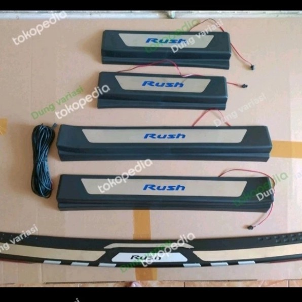 paket sillplate samping lampu dan belakang All new rush 2018-2024 Aksesoris mobil