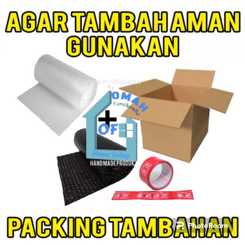 

PACKAGING TAMBAHAN dan dapat CLAIM ASURANSI KERUSAKAN,AGAR AMAN DAN LEBIH SAFETY DI PENGIRIMAN