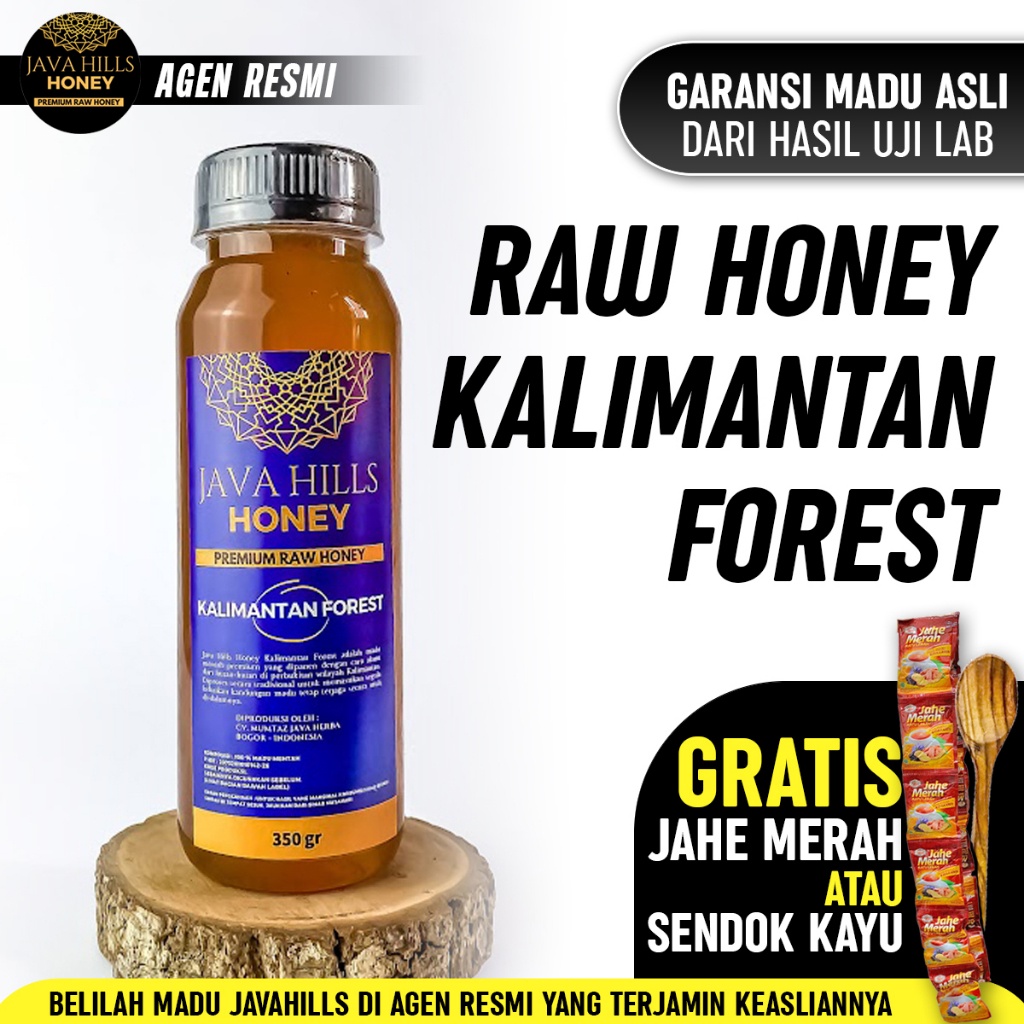 

350 ml Madu Murni hutan Kalimantan Forest Asli 100% Lolos uji Lab Javahills mumtaz honey