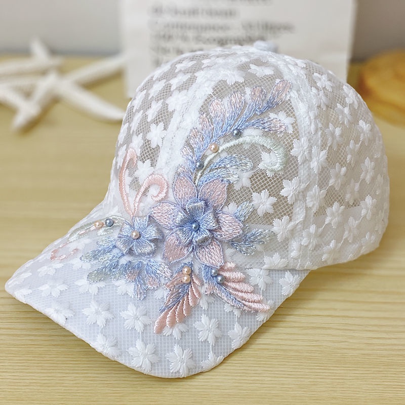 Hat Female Lace Breathable Comfortable Duck Tongue Hat New Sun Protection Hat