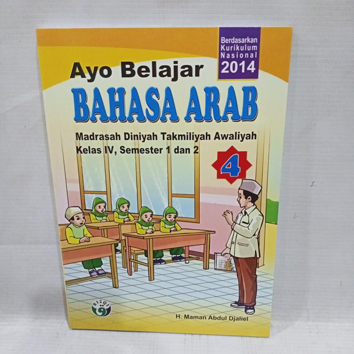 buku ayo belajar bahasa Arab kelas 4 mdta