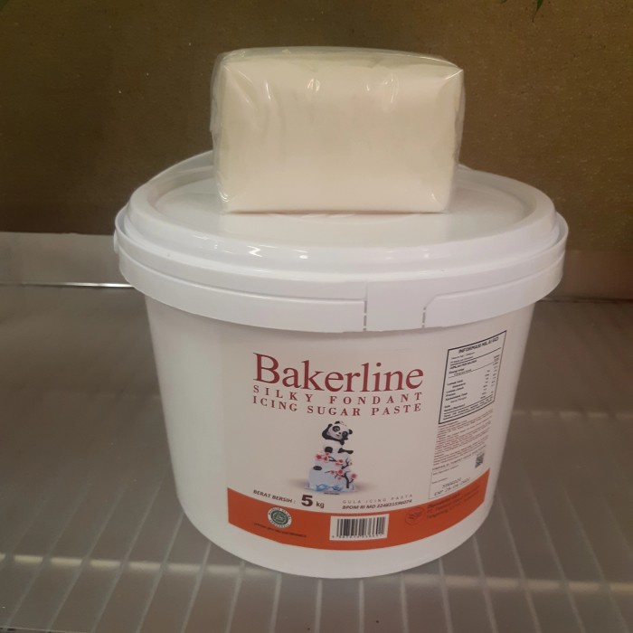 

Promo Bisa COD Bakerline silky fondant white 500gr repack