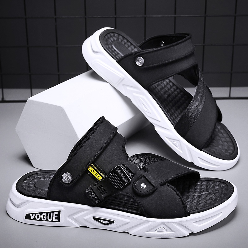 Sandal Pria Vogue Asli Casual Slop Murah Berkualitas Sendal Selop Pria Sandal Slop Kanvas Sandal Gun