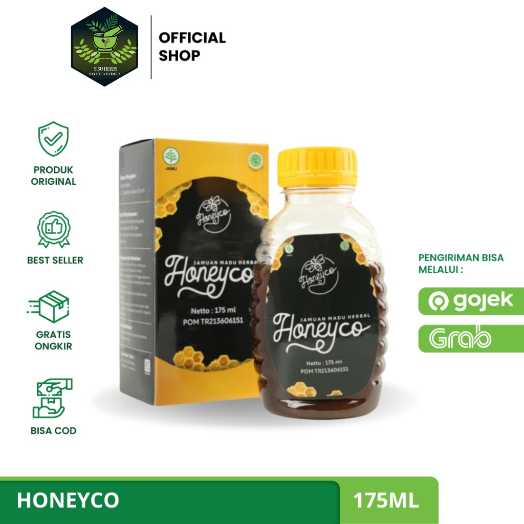 

HONEYCO - Jamuan Madu Herbal Membantu Atasi Kolesterol dan Asam Urat 175ml ASLI