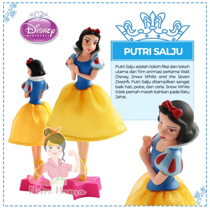 

[New]/Promo Pulpen Miniatur 3D Putri Disney Fairy Tale Princess Figure Original - Putri Salju