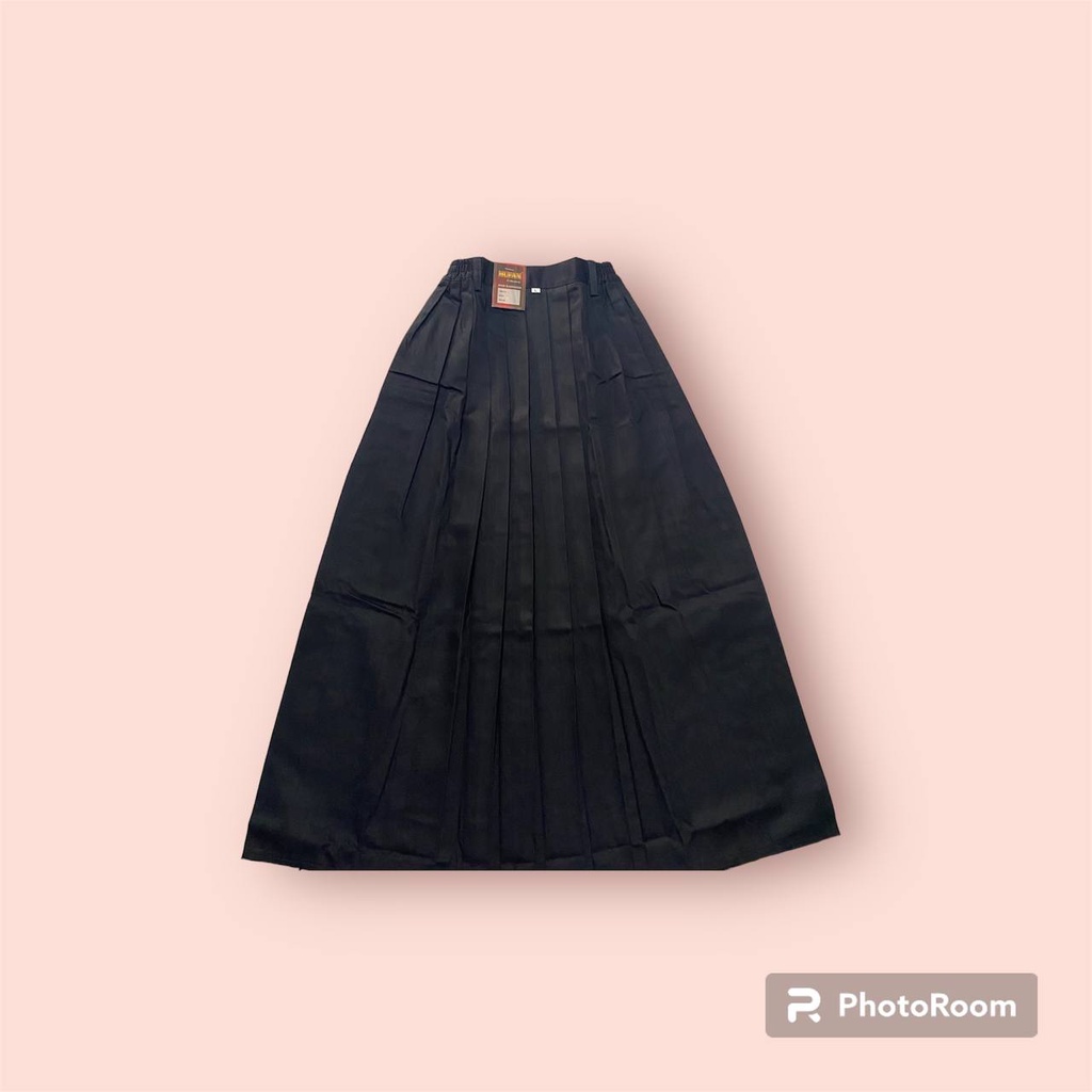 SERAGAM SEKOLAH SD SMP ROK PLISKET SEKOLAH WARNA HITAM BISA COD