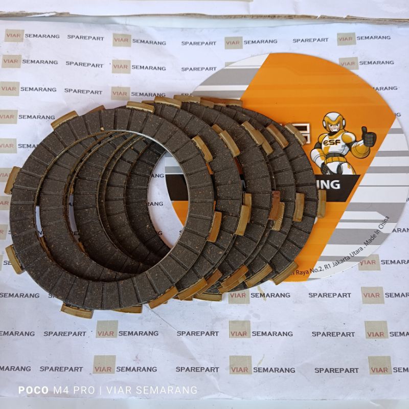 Kampas Kopling isi 7 for viar 150 200 300 original ESF kampas kopling roda 3 viar - Sparepart Viar o