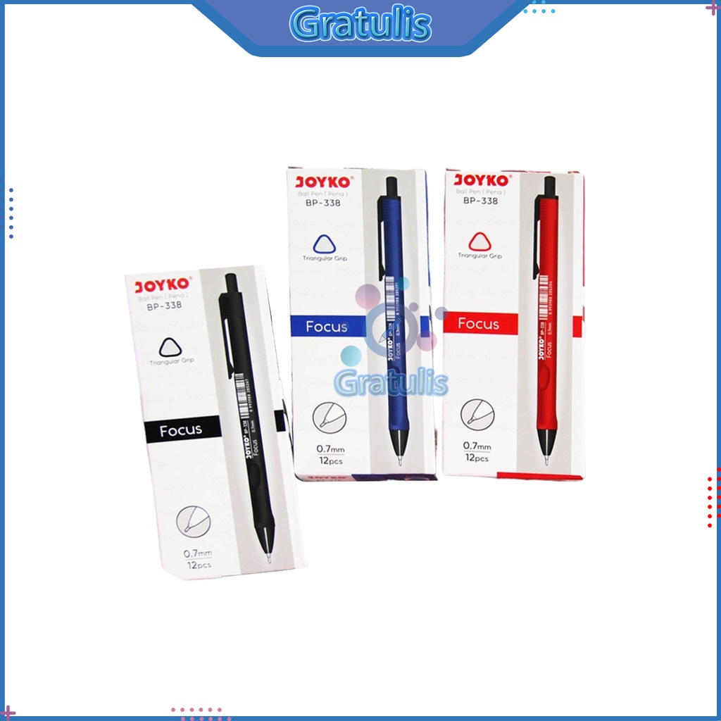 

PULPEN FOCUS JOYKO[ BP-338/1 PACK] / ALAT TULIS SEKOLAH / POLPEN JOYKO BALLPOINT PENA 1 PAK / BOLPEN BULPEN BULPOIN BALPOINT 1 PACK / BALL PEN 1 BOX