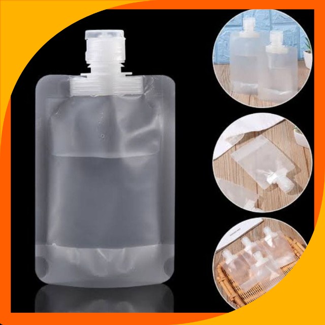 Travel Pouch Kantong Sabun Lotion Cair Plastik / Travel Pouch Wadah Kosmetik Skincare