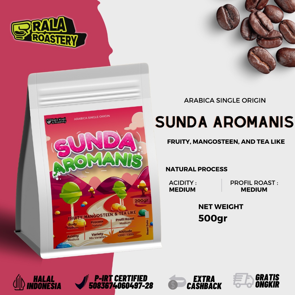 

Kopi Arabika Sunda Aromanis | Biji Kopi Single Origin Arabica 1kg