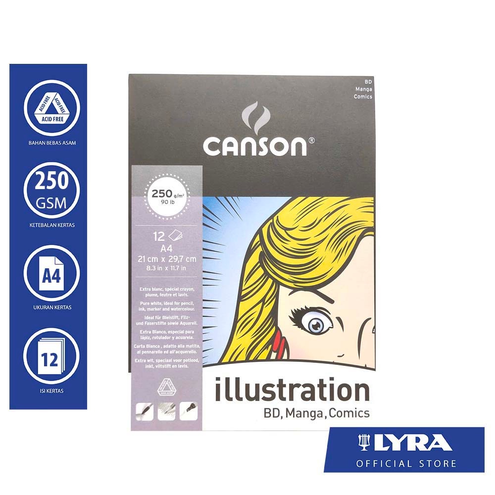 

Canson Illustration A4 12 Sheets
