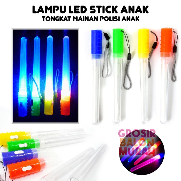 Stick Led Polisi Anak / Stick Lampu Lightstick / Stick Party Led Lampu