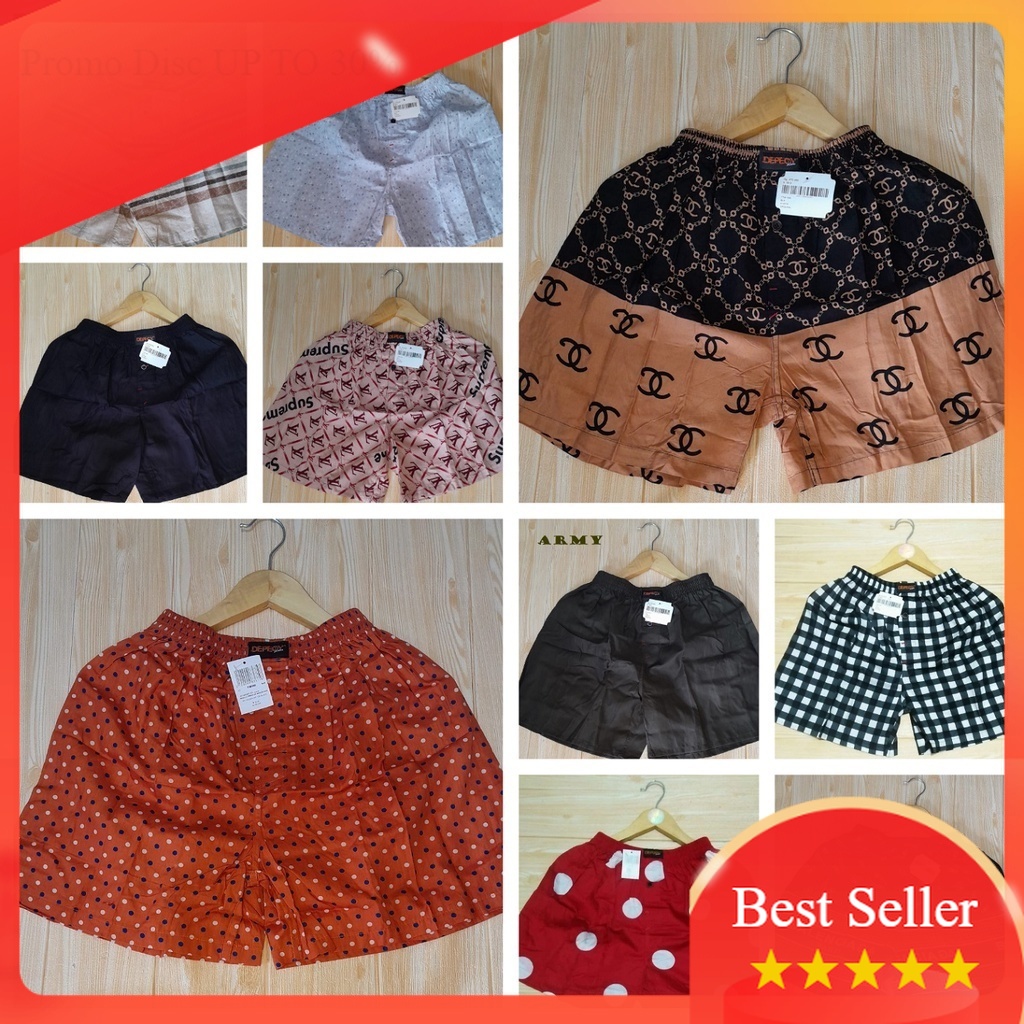 boxer santai pria wanita dewasa original distro 100% branded