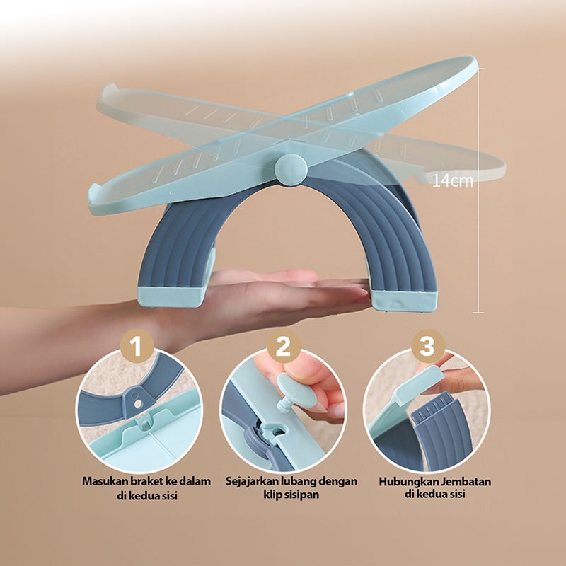 YouMei - Tempat Rak Penyimpanan Sepatu Sendal 2 Tingkat Susun - Rack Shoes Organizer 1155
