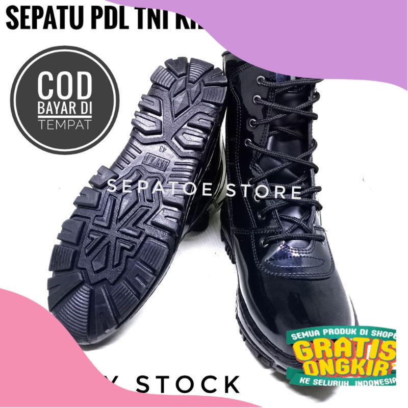 Sepatu PDL TNI Kilap - Sepatu Pdl Tni Ad - Sepatu Pdl Polri - Sepatu Pdl Satpam - Sepatu Pdl Securit