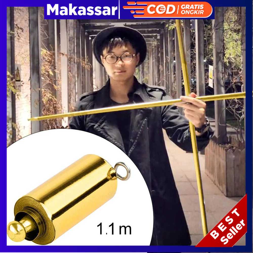 Besi Pertahanan Diri / Tongkat Sulap Retractable Metal Magic Trick
