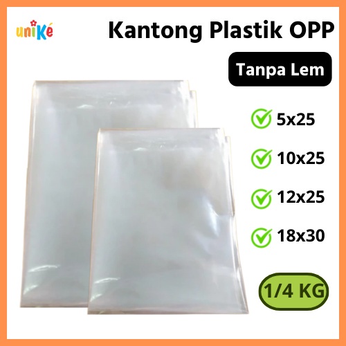

1/4 kg OPP Plastik Tebal bungkus Souvenir Aksesoris Botol 30 mikron Grosir 250 gram 0.25 kg
