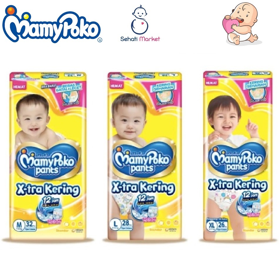 MAMYPOKO PANTS STANDAR S38 / M32 / L28 / XL26 / XXL24 MAMY POKO MAPO POPOK BAYI CELANA